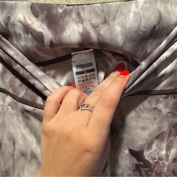 Gymshark Elevate Leggings size XL Cement Brown Spray Dye - Picture 8 of 11